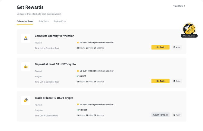 Binance handelsplatform met spot en uitgebreid altcoin aanbod