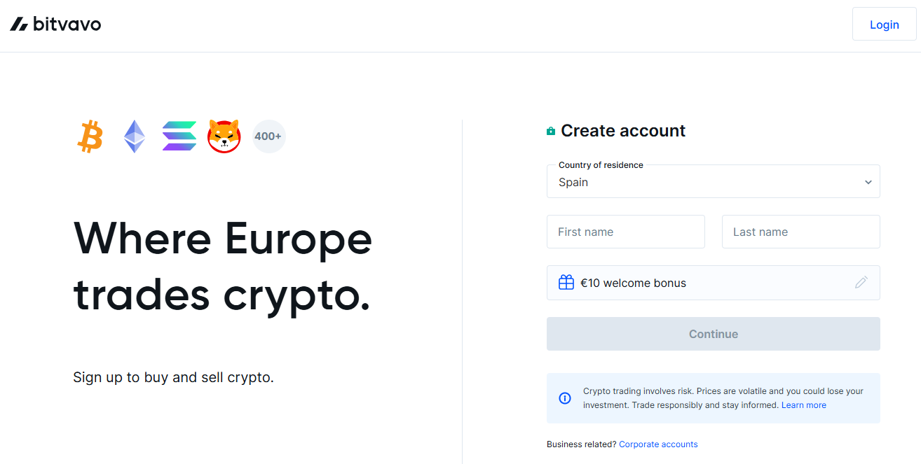 Bitvavo bonus claim scherm Bitvavo bonusdashboard met €10 welkomstcredit en €10.000 commissievrij voortgang
